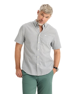Camisa casual Dockers de algodón manga corta para hombre