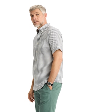 Camisa casual Dockers de algodón manga corta para hombre