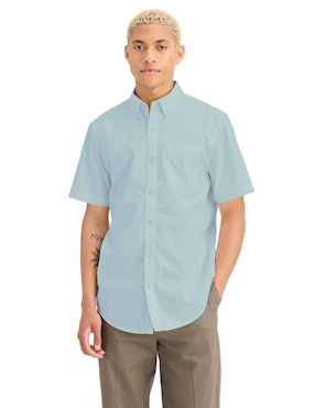 Camisa casual Dockers de algodón manga corta para hombre