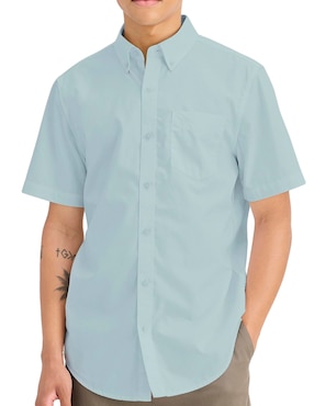 Camisa casual Dockers de algodón manga corta para hombre