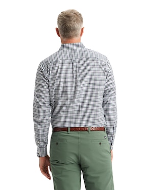 Camisa de vestir Dockers de algodón manga larga para hombre
