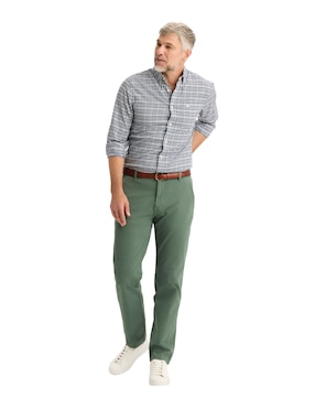 Camisa de vestir Dockers de algodón manga larga para hombre