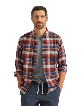 Camisa casual Eddie Bauer de manga larga para hombre
