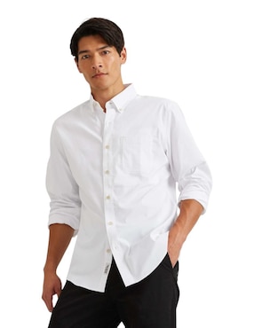 Camisa casual Eddie Bauer de algodón manga larga para hombre