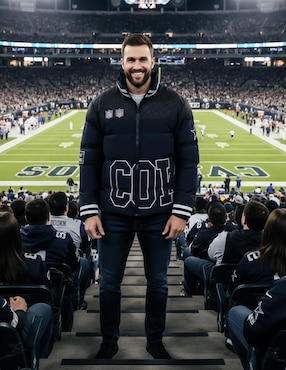 Chamarra acolchada NFL Dallas Cowboys con bolsillos para hombre