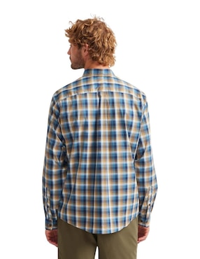 Camisa casual Eddie Bauer de algodón manga larga para hombre