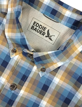 Camisa casual Eddie Bauer de algodón manga larga para hombre