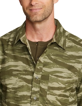 Camisa casual Eddie Bauer manga larga para hombre