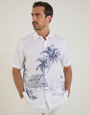 Camisa casual Cubavera manga corta para hombre