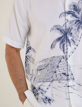 Camisa casual Cubavera manga corta para hombre
