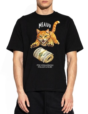 Playera Fnc Collezioni cuello redondo para hombre