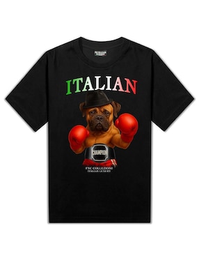 Playera Fnc Collezioni Italian cuello redondo para hombre