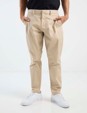 Pantalón casual chino straight Old Navy de algodón para hombre
