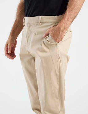 Pantalón casual chino straight Old Navy de algodón para hombre
