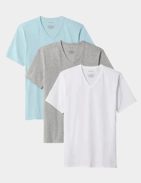 Set camiseta Calvin Klein cuello V para hombre