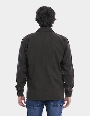 Sobrecamisa casual manga larga para hombre