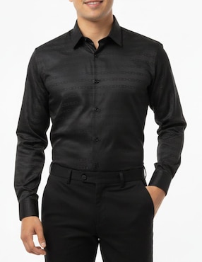 Camisa casual Pavini manga larga para hombre