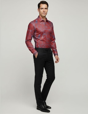 Camisa casual Pavini manga larga para hombre