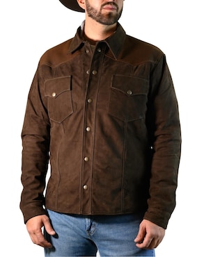 Chamarra Tacalero de piel para hombre