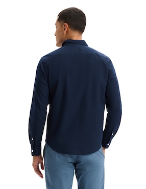 Camisa casual Dockers de algodón manga larga para hombre