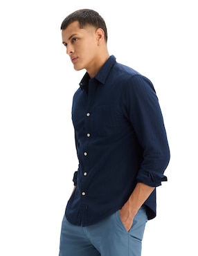 Camisa casual Dockers de algodón manga larga para hombre