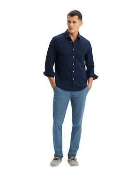 Camisa casual Dockers de algodón manga larga para hombre