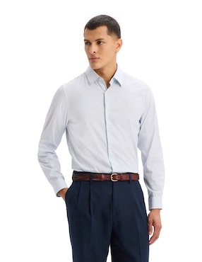 Camisa formal Dockers de algodón manga larga para hombre
