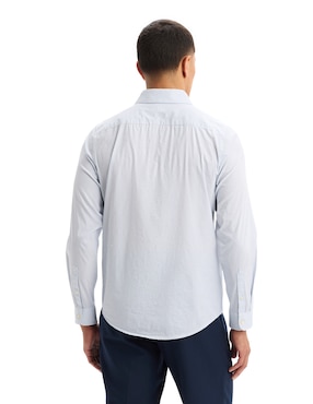Camisa formal Dockers de algodón manga larga para hombre