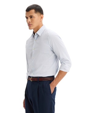 Camisa formal Dockers de algodón manga larga para hombre