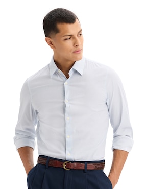 Camisa formal Dockers de algodón manga larga para hombre