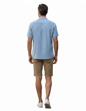 Camisa casual Michel Blanc manga corta para hombre