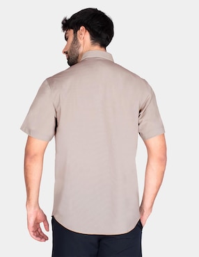 Camisa casual Generra de nylon manga corta para hombre