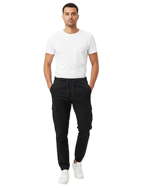 Pantalón casual jogger Copa de gabardina para hombre