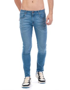 Opp´s Jeans Skinny Lavado Claro Para Hombre