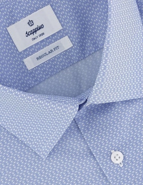 Camisa casual Scappino de algodón manga larga para hombre
