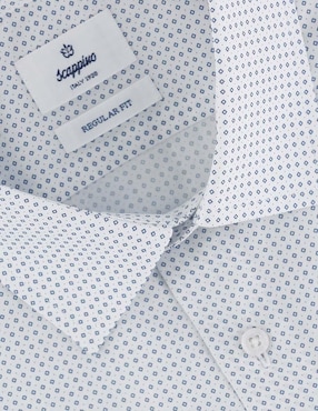 Camisa casual Scappino de algodón manga larga para hombre