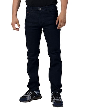 Jeans Slim Moderno Lavado Obscuro Para Hombre