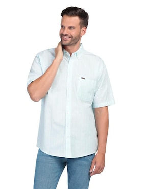 Camisa Casual Lee De Algodón Manga Corta Para Hombre