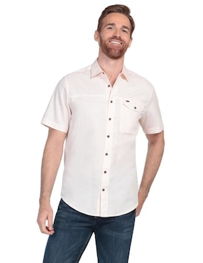 Camisa Casual Lee De Algodón Manga Corta Para Hombre