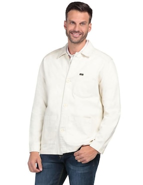 Camisa Casual Lee De Algodón Manga Larga Para Hombre