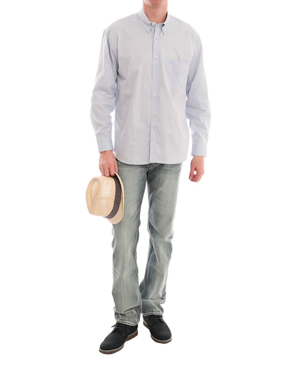 Camisa casual Ferrioni manga larga para hombre en Liverpool