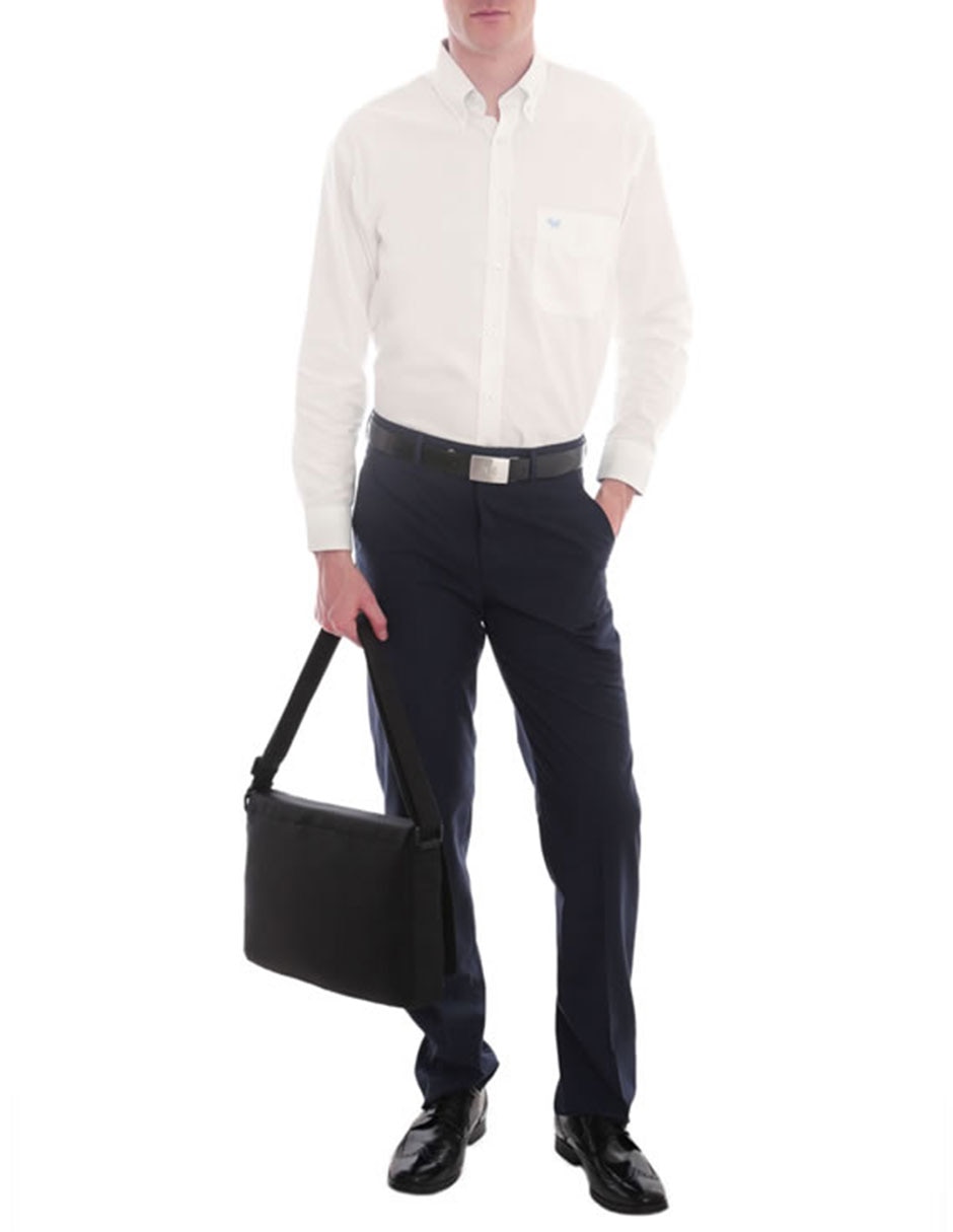 Camisa casual de algodón manga larga para hombre