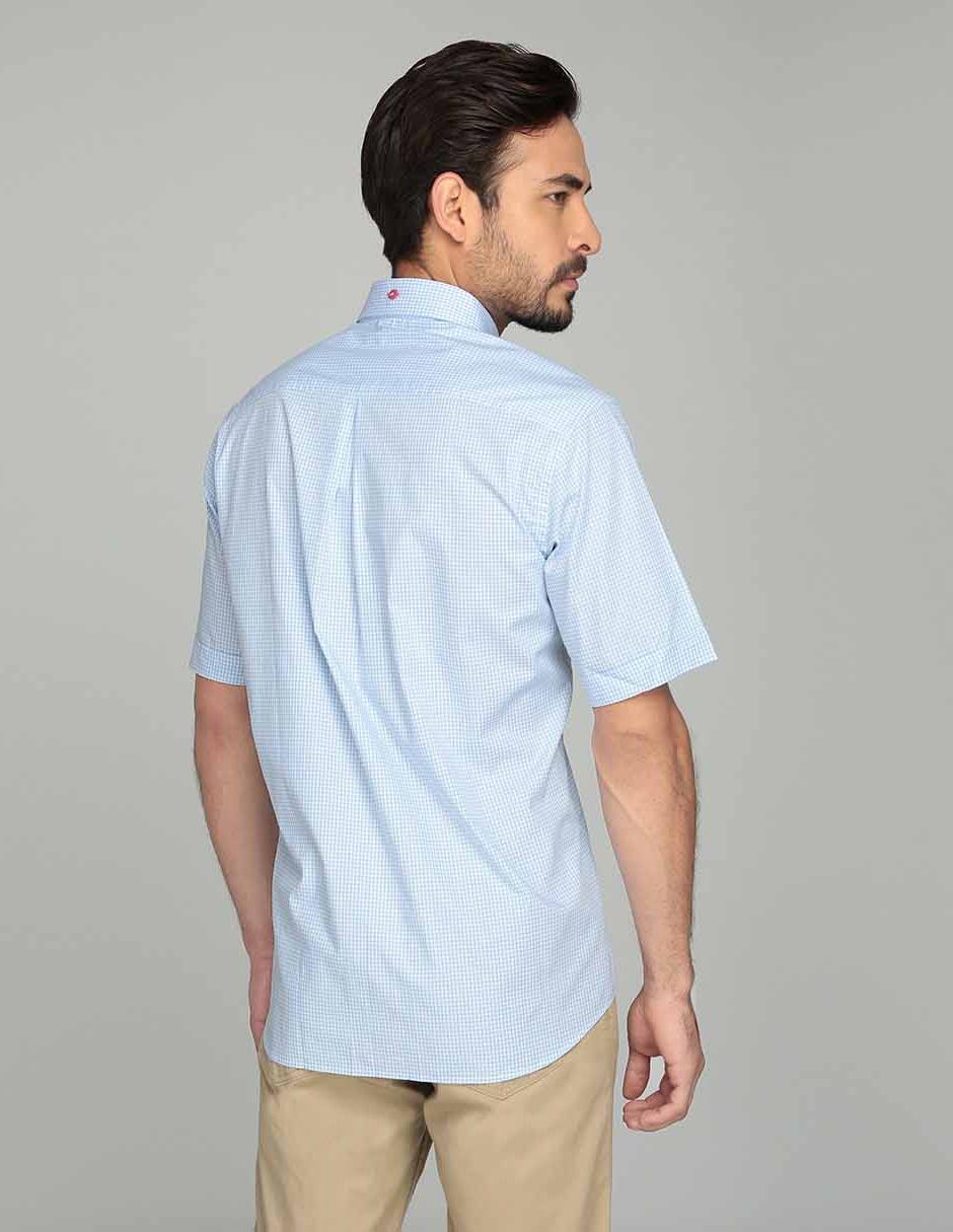 Camisa casual de algodón manga corta para hombre 2