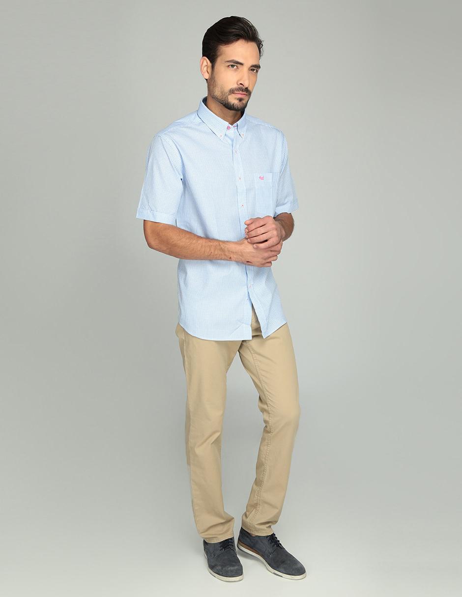 Camisa casual de algodón manga corta para hombre 3