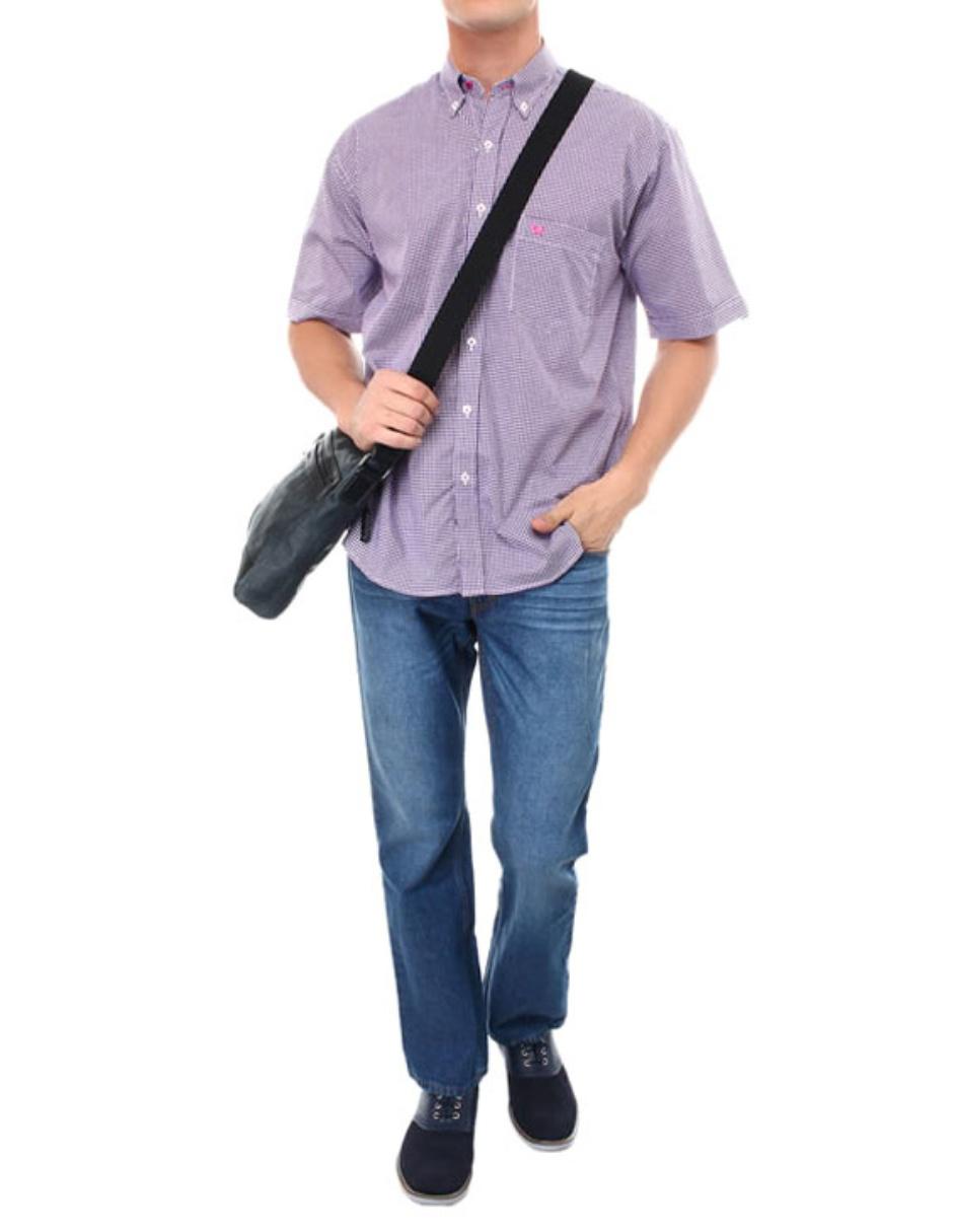 Camisa casual de algodón manga corta para hombre 4
