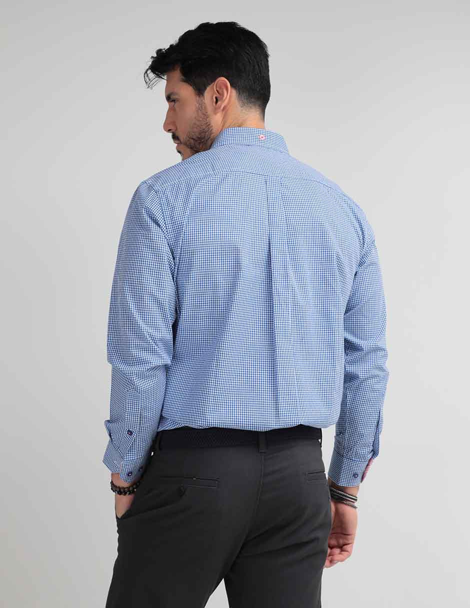 Camisa casual de algodón manga larga para hombre 2