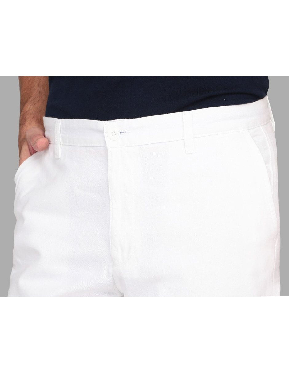 Pantalón recto de algodón para hombre 4