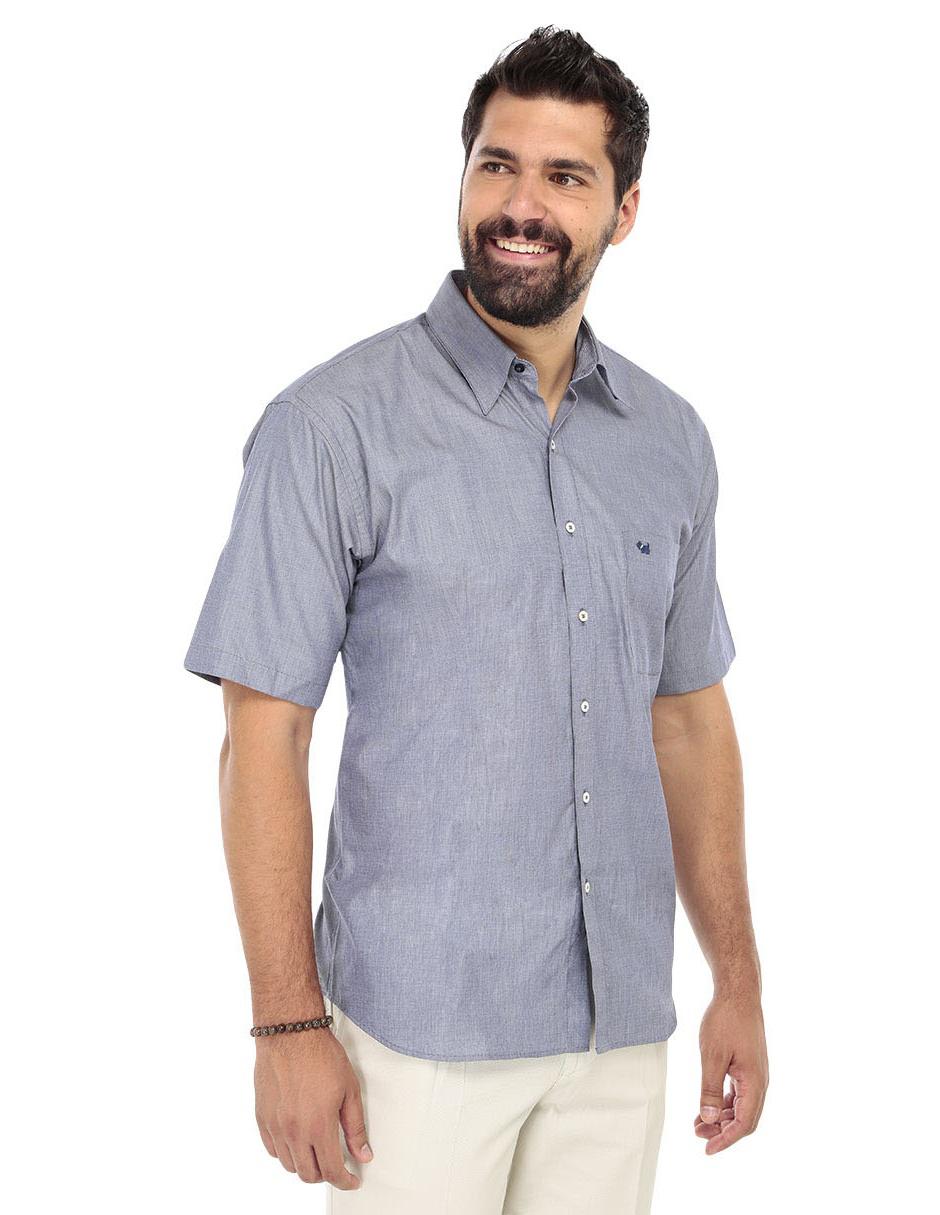 Camisa casual de algodón manga corta para hombre 2