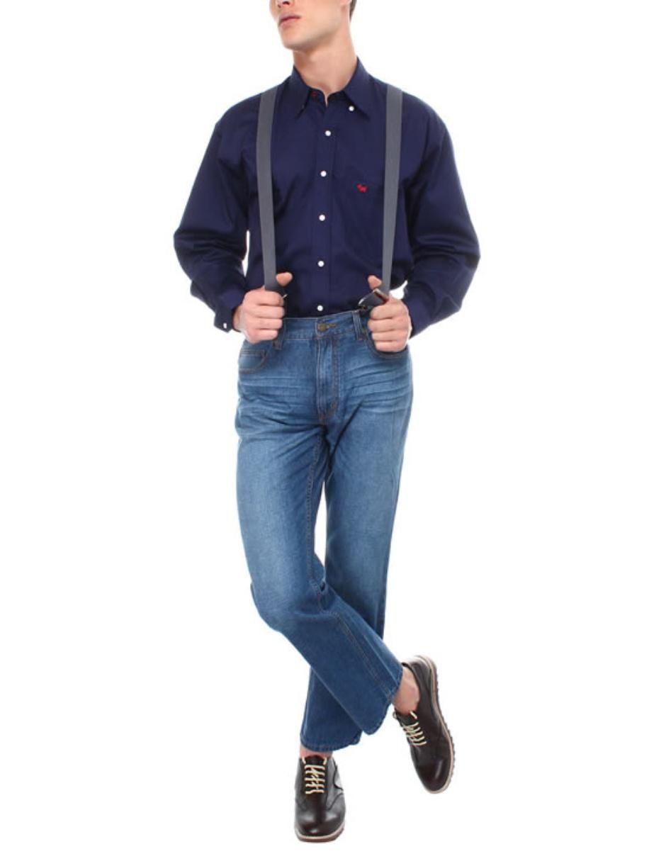 CAMISA FERRIONI M5113, CH, AZUL MARINO