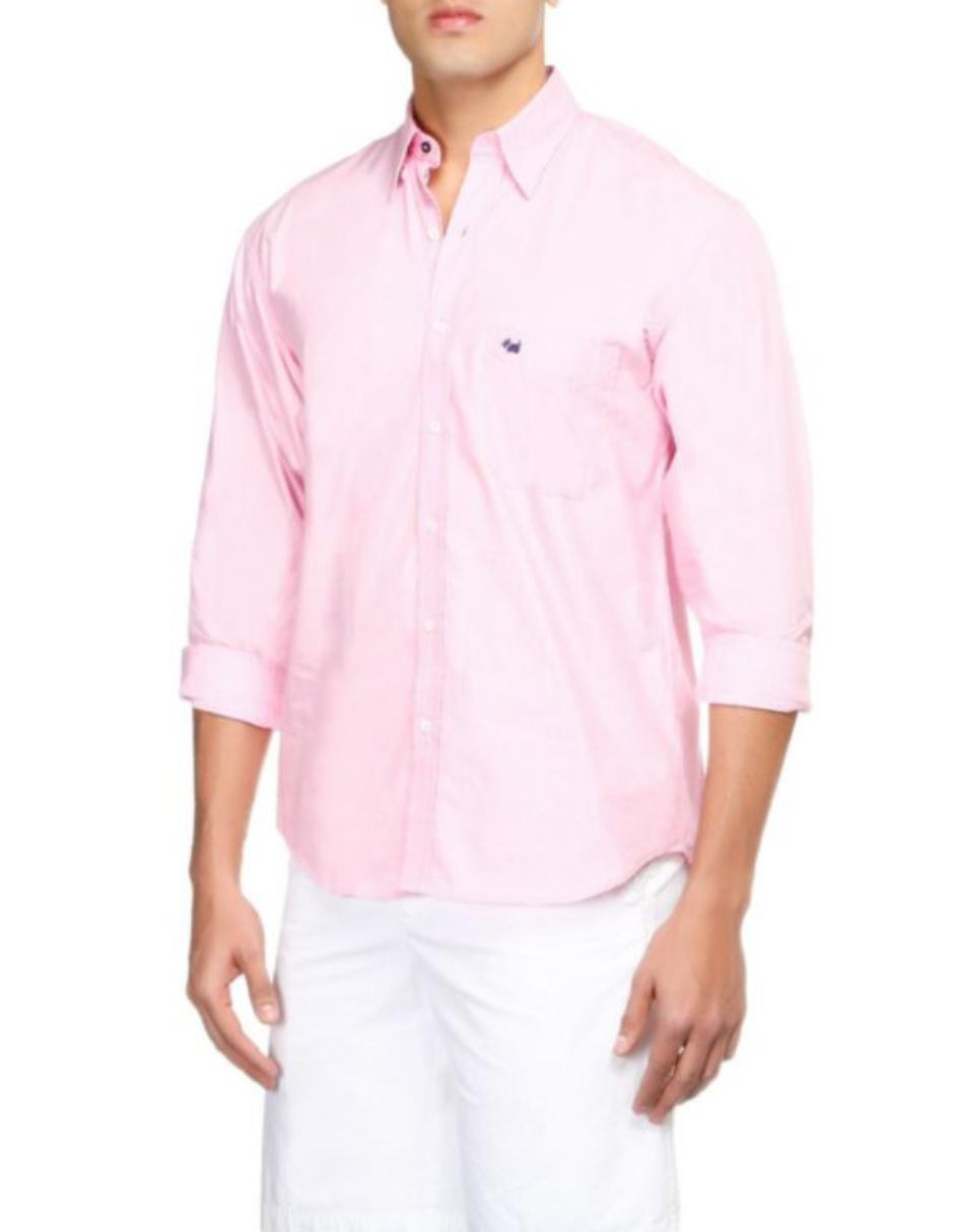Camisa casual de algodón manga larga para hombre 11